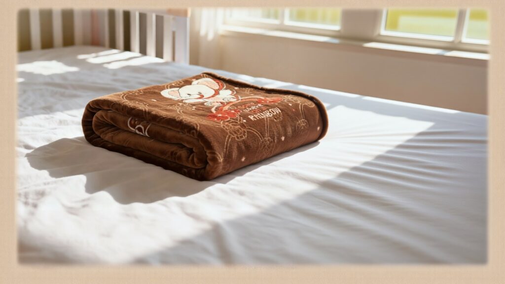 Safe sleep setup with baby blanket Pakistan