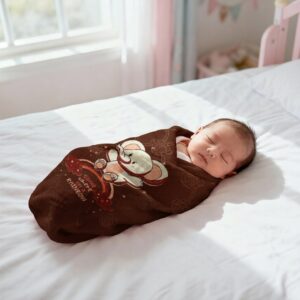 How to wash baby blankets at home - soft newborn wrapped in clean blanket